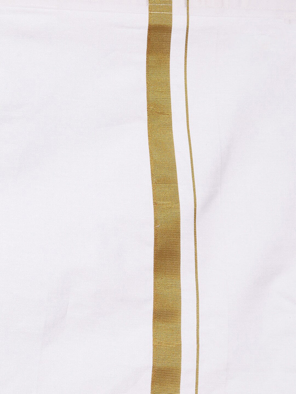 Sethukrishna Boys Orange & White Solid Cotton Shirt & Dhoti Set