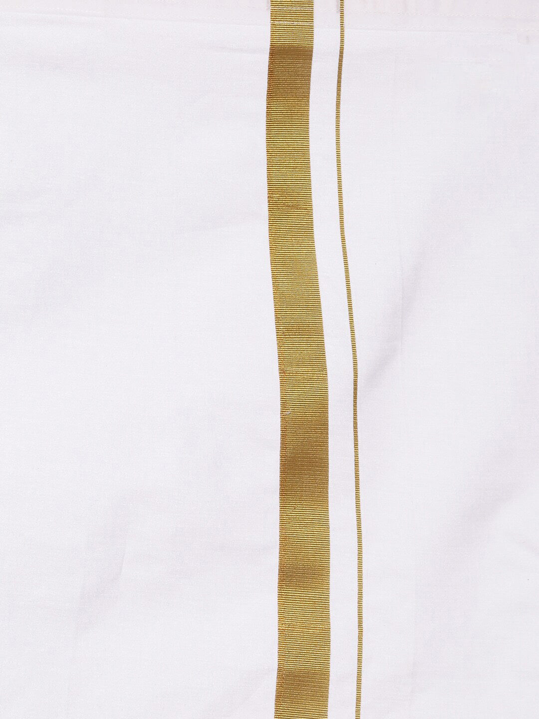 Sethukrishna Boys Orange & White Solid Cotton Shirt & Dhoti Set