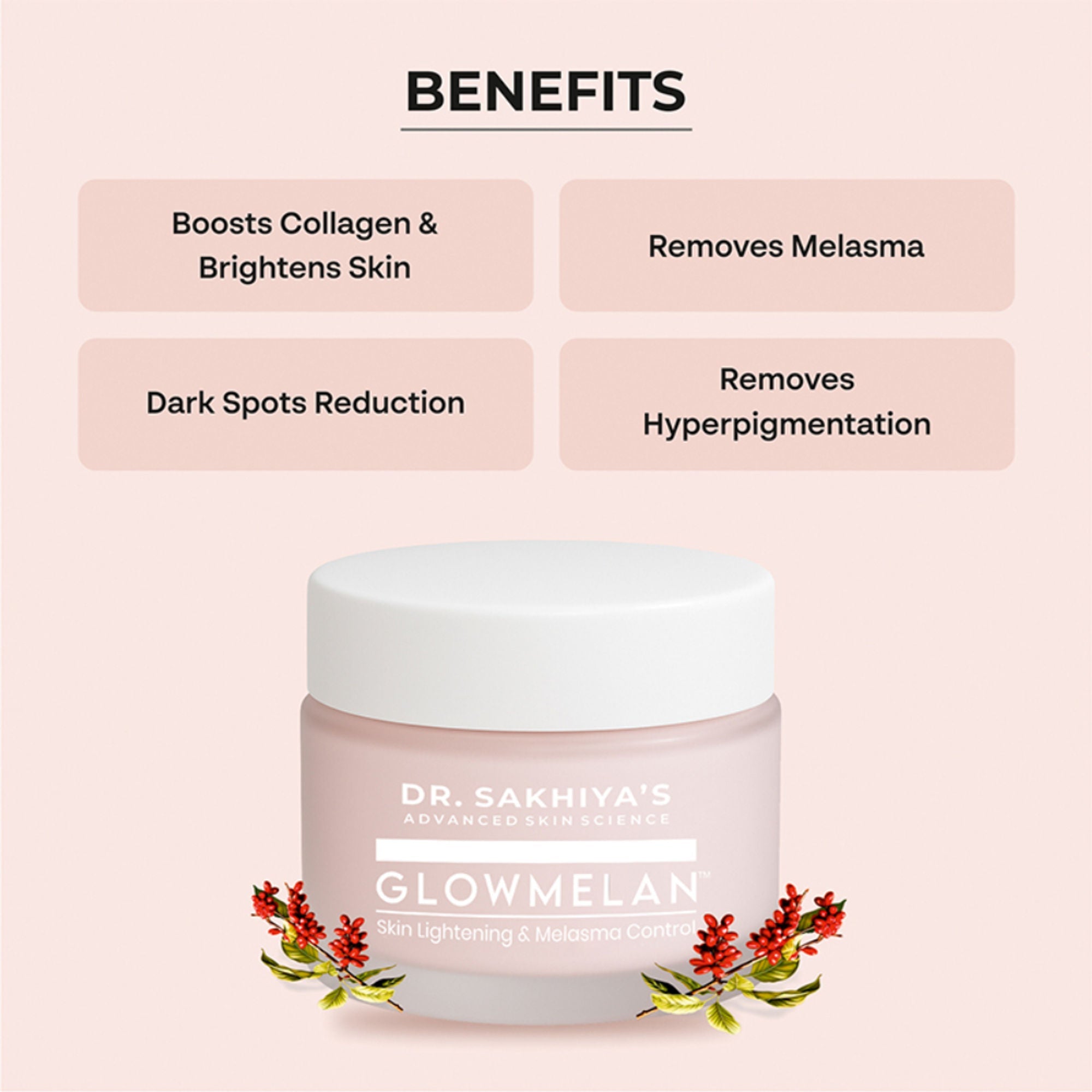 Dr.Sakhiya Glowmelan Brightening & Depigmentation Gel Cream - Distacart
