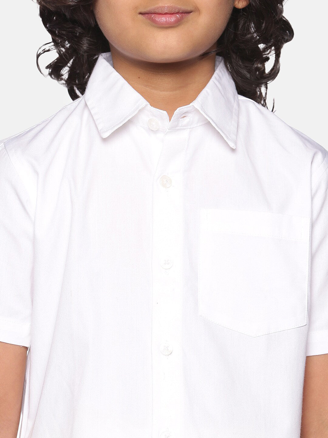 Sethukrishna Boys White Shirt with Readymade Dhoti