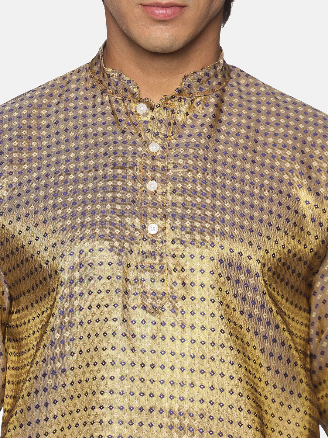 Sethukrishna Blue Kurta with Dhoti Pants For Men - Distacart