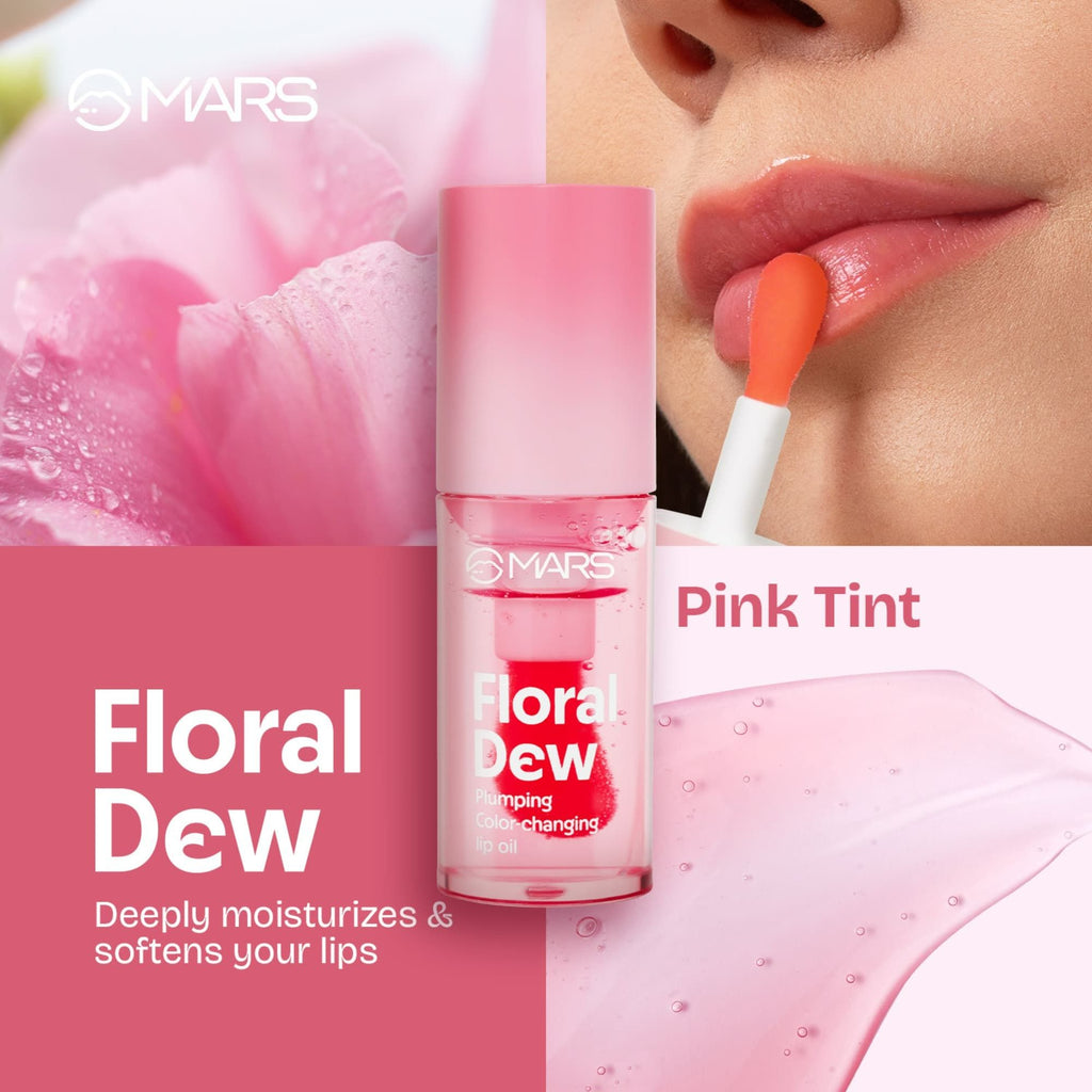 MARS Cosmetics Plumping Color Changing Lip Oil - Floral Dew - Distacart