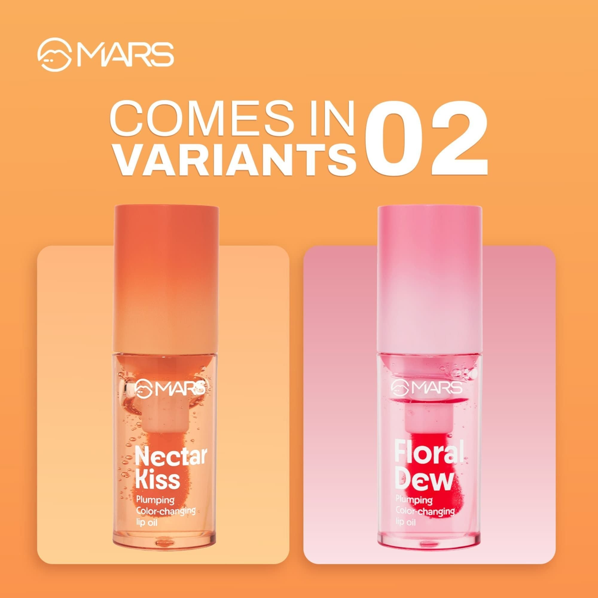 MARS Cosmetics Plumping Color Changing Lip Oil - Floral Dew - Distacart