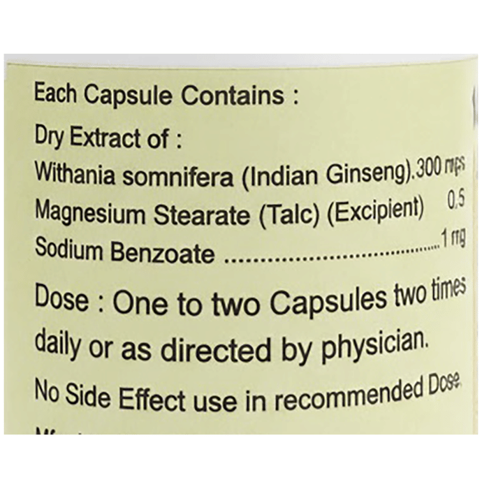 Indian Remedies Extract Of Ashwagandha Capsules