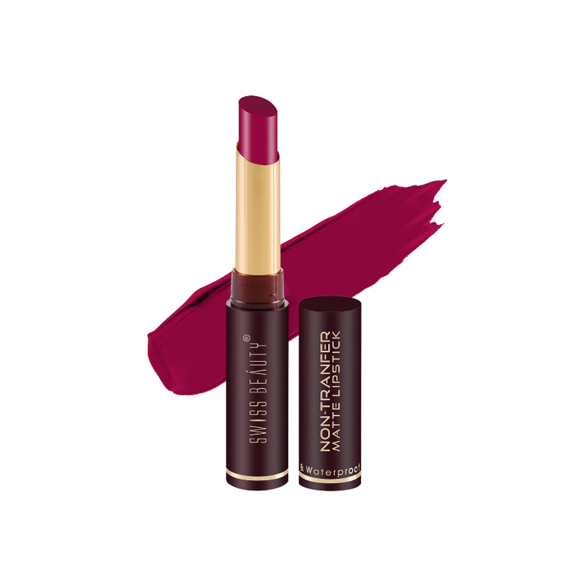 Swiss Beauty Non-Transfer Matte Lipstick - 5 Fire Pink