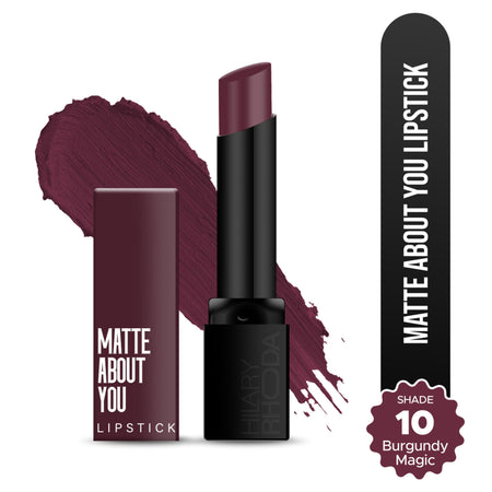 Hilary Rhoda Matte About You Lipstick - Burgundy Magic 10