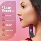 Hilary Rhoda Matte About You Lipstick - Burgundy Magic 10 - Distacart