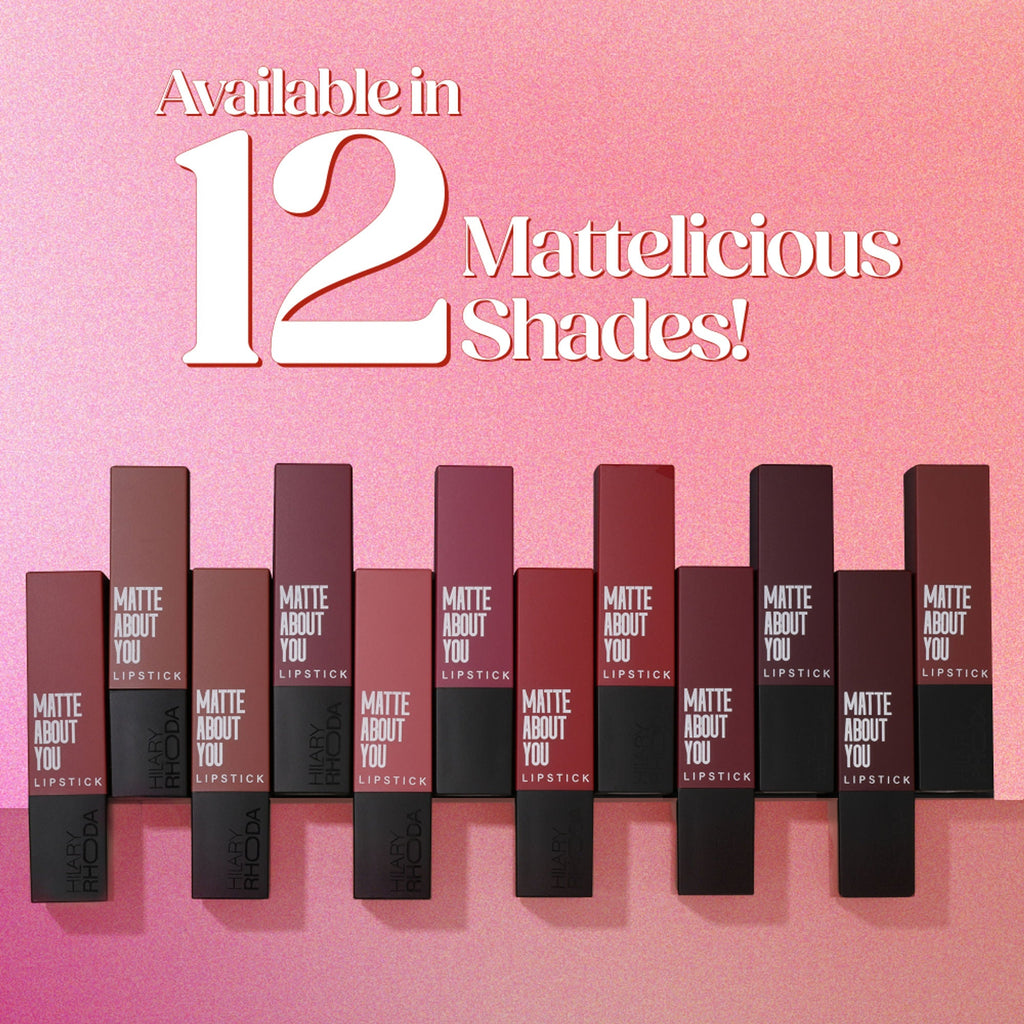 Hilary Rhoda Matte About You Lipstick - Burgundy Magic 10 - Distacart
