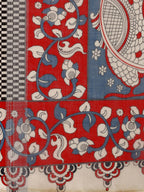 Sangria Ethnic Motif Printed Pure Linen Saree - Distacart