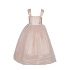 Asmaani Baby Girl's Pink Color Satin  Maxi Full Length Dress (AS-DRESS-22029)