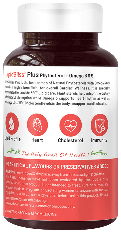 Bliss Welness Heart Health Phytosterols Omega 3 6 9 Veg Capsule Vegicap