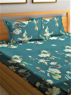 Home Sizzler Unisex Green Bedsheets - Distacart
