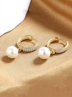 Yellow Chimes Gold-Plated Circular Hoop Earrings - Distacart