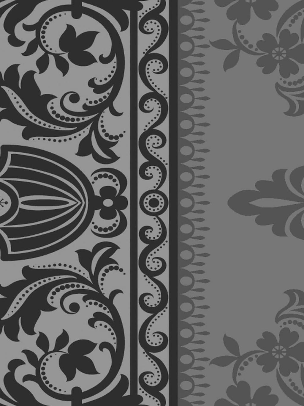 Dreamscape Grey & White Ethnic Motifs 144 TC Queen Bedsheet with 2 Pillow Covers - Distacart