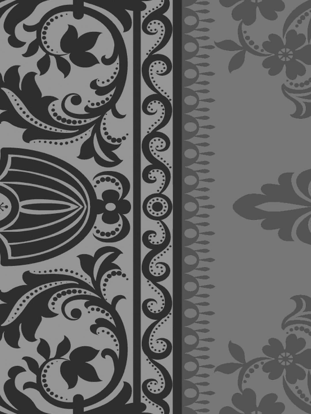 Dreamscape Grey & White Ethnic Motifs 144 TC Queen Bedsheet with 2 Pillow Covers - Distacart
