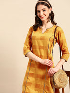 Sangria Embellished Cotton Kurta