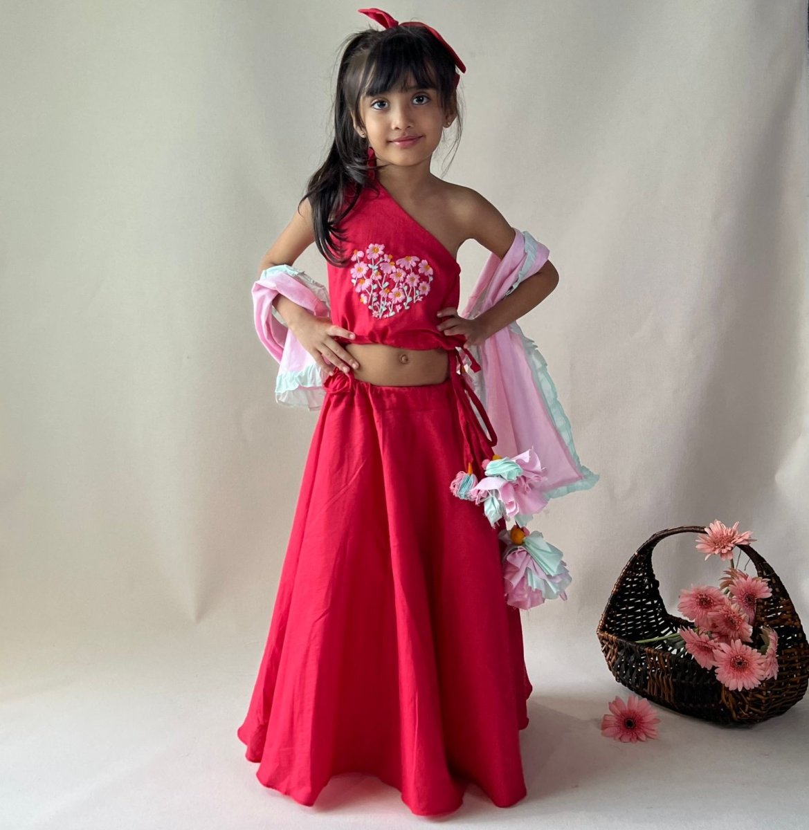 ArthLife Raspberry Pink Lehnga Set