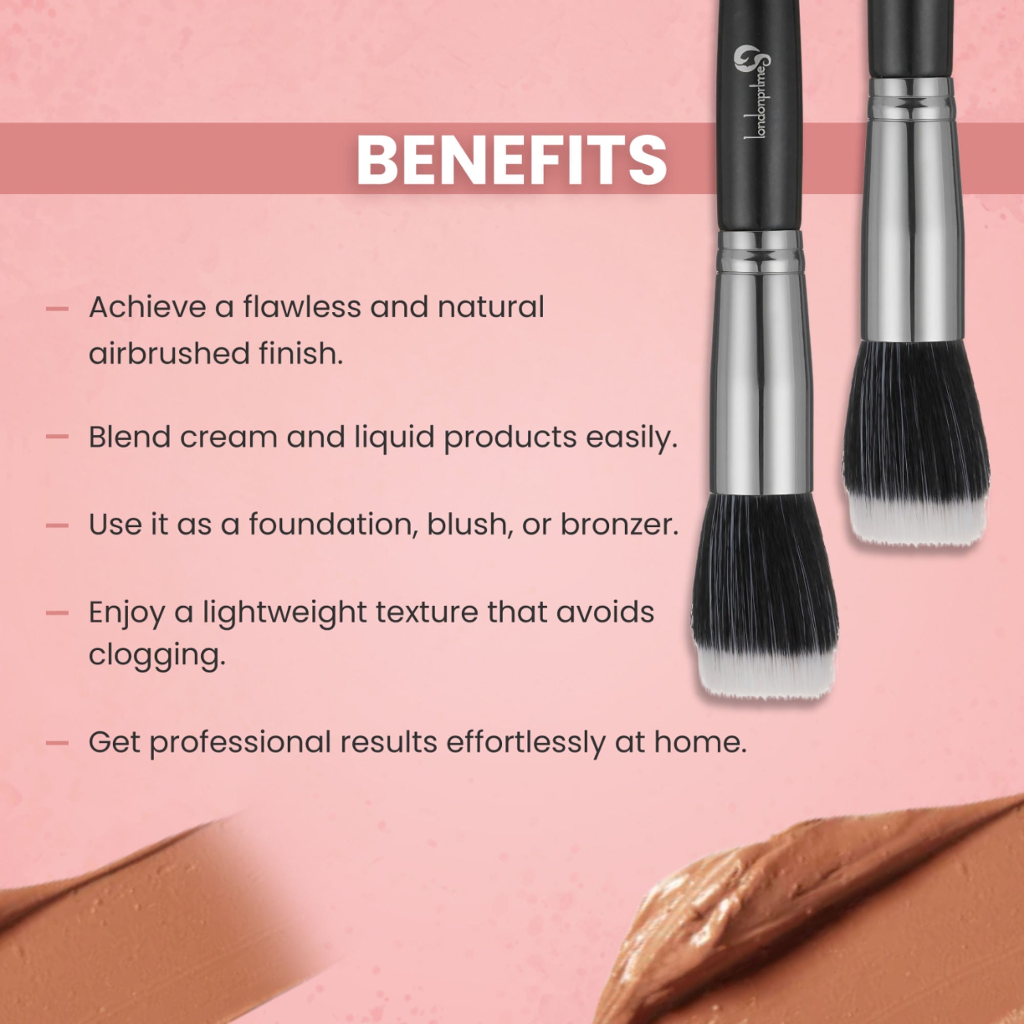 London Prime HD Stippling Brush - LP331 ( Formerly London Pride Cosmetics )