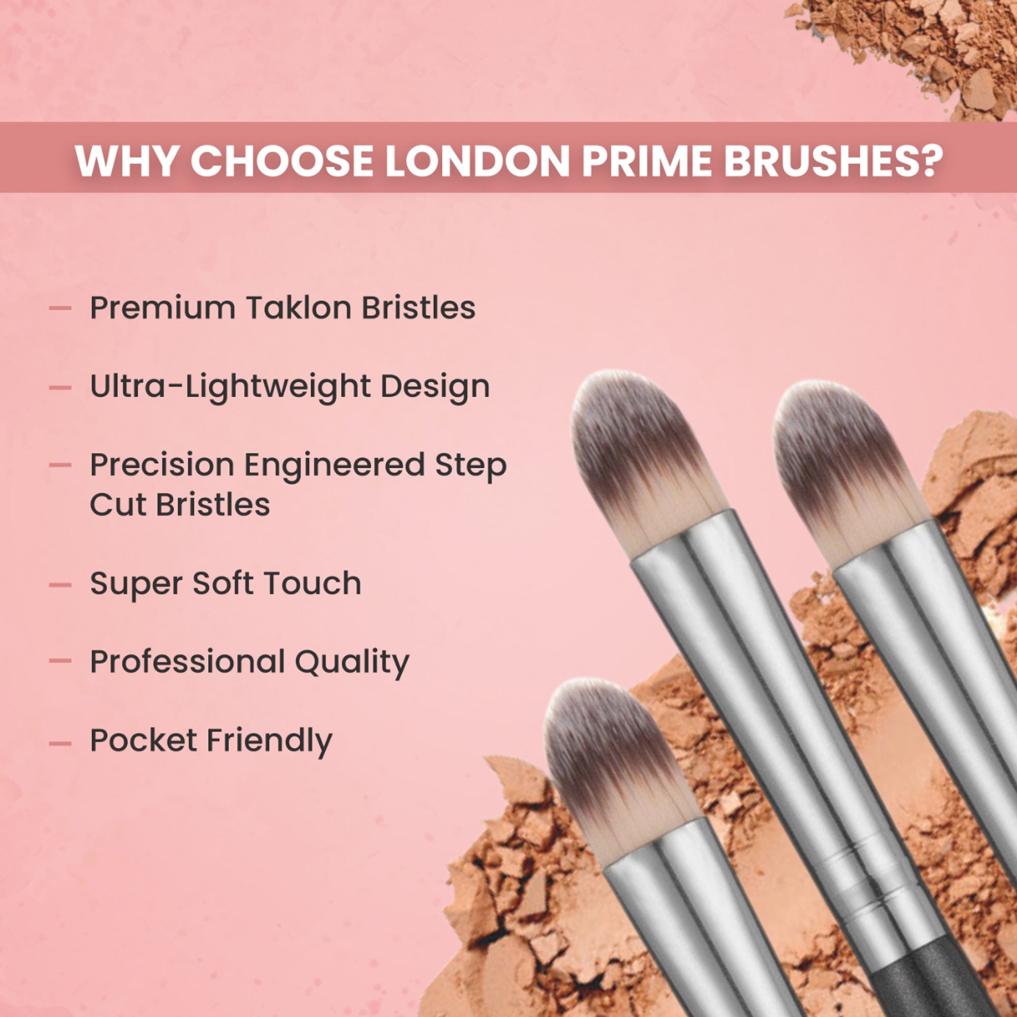 London Prime HD Concealer Brush - LP316 ( Formerly London Pride Cosmetics )