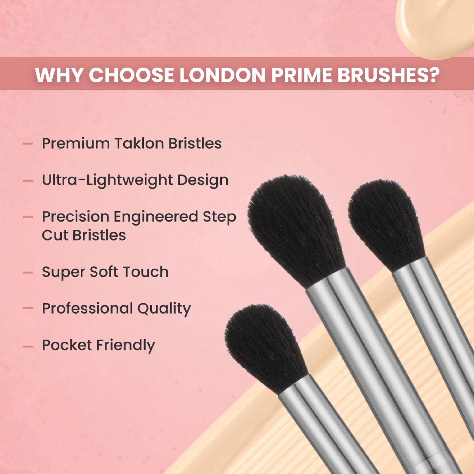 London Prime HD Eye Shadow Buffing Brush - LP317 ( Formerly London Pride Cosmetics )