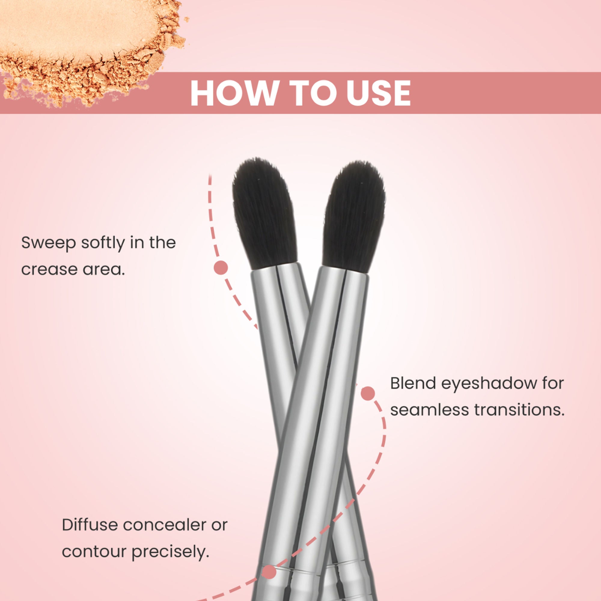 London Prime HD Tapered Blending Brush - LP319 ( Formerly London Pride Cosmetics )