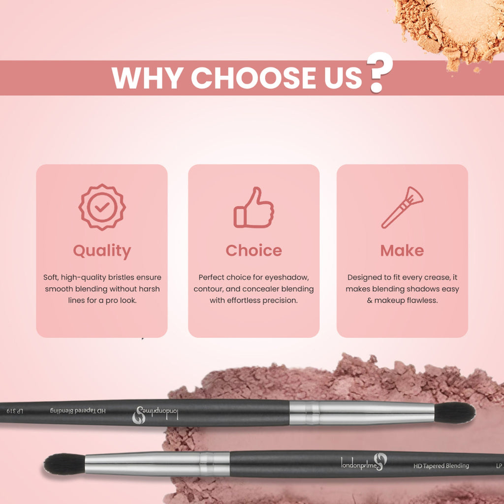 London Prime HD Tapered Blending Brush - LP319 ( Formerly London Pride Cosmetics )