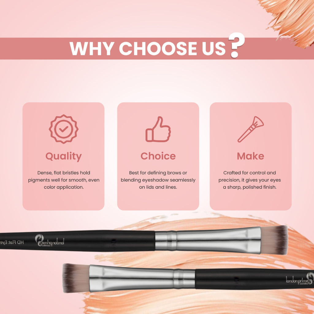 London Prime HD Flat Eyeshadow Brush - LP328 ( Formerly London Pride Cosmetics )