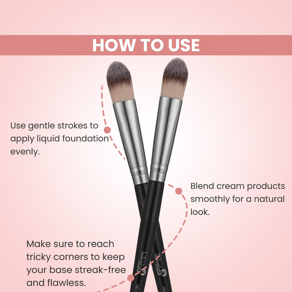 London Prime HD Small Foundation BrushLP329 ( Formerly London Pride Cosmetics )