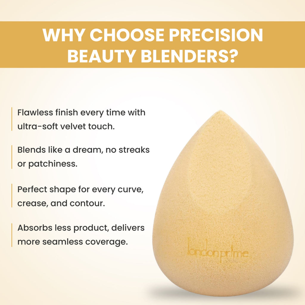 London Prime Precision Beauty Blender - Cream ( Formerly London Pride Cosmetics )
