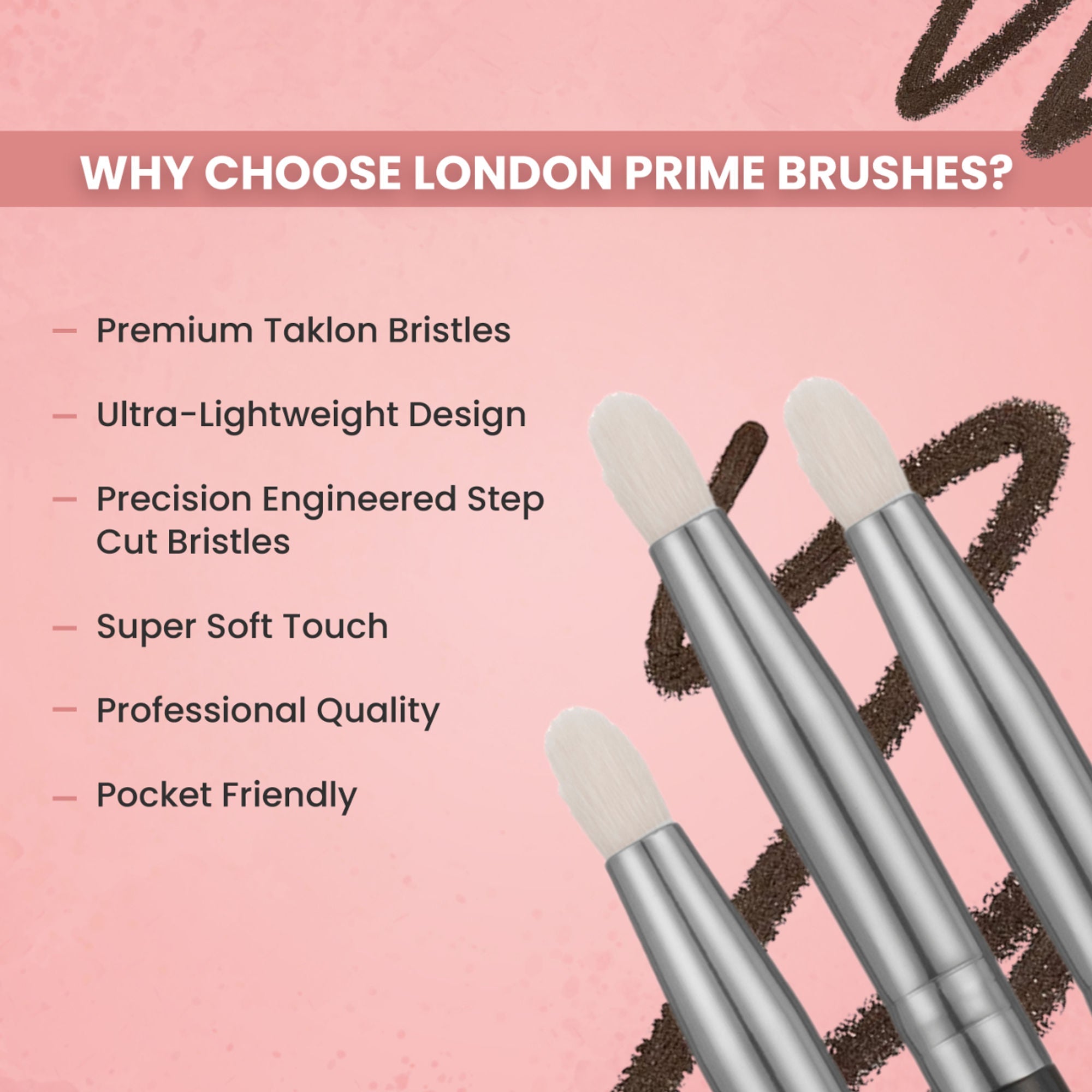 London Prime HD Pencil Brush - LP330 ( Formerly London Pride Cosmetics )