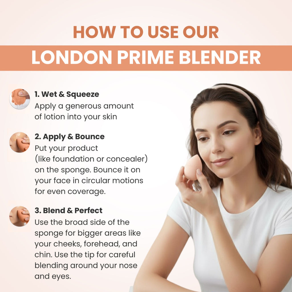 London Prime Microfiber Velvet Sponge - Orange ( Formerly London Pride Cosmetics )