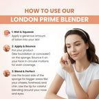 London Prime Microfiber Velvet Sponge - Orange ( Formerly London Pride Cosmetics )