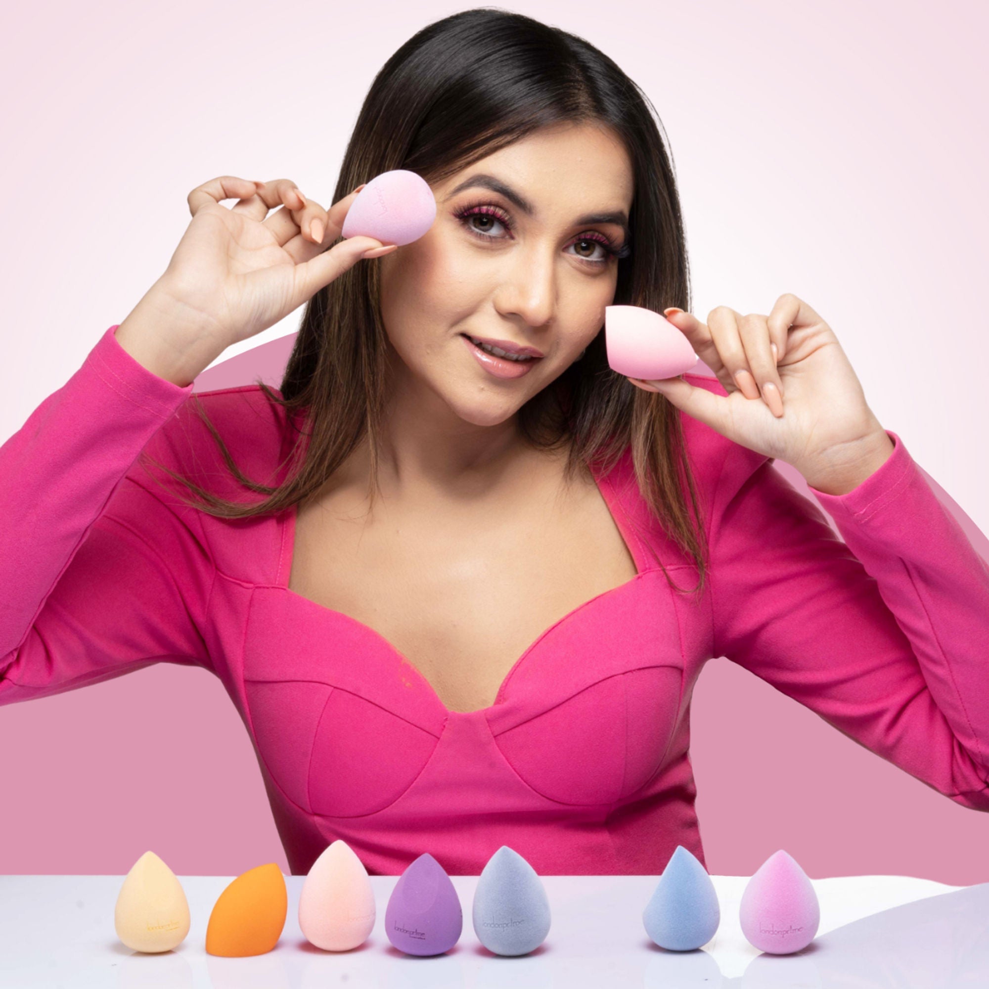 London Prime Precision Beauty Blender - Cameo Pink ( Formerly London Pride Cosmetics )