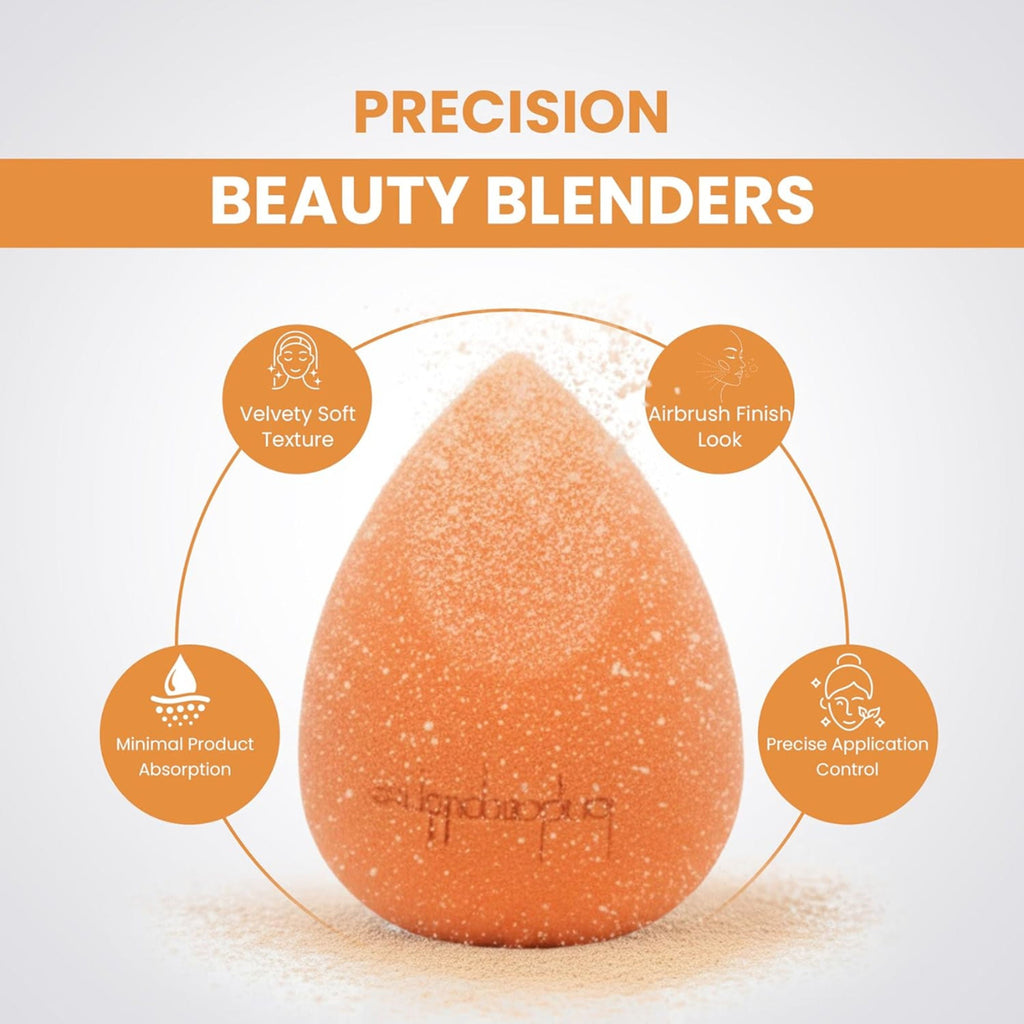 London Prime Precision Beauty Blender - Orange ( Formerly London Pride Cosmetics )