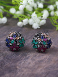 Shoshaa Multicoloured Circular Studs - Distacart