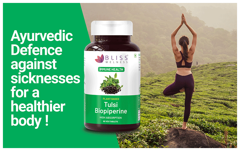 Bliss Welness Immune Health Giloy Biopiperine Veg Tablet
