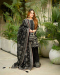 Teeya Creation Black Faux georgette Designer heavy work Wedding Wear Palazzo pair - Distacart
