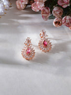 Long kundan earring (Red) - Ruby Raang - Distacart