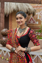 AI Fashion Black Viscose Rayon Designer Navratri Lehenga Choli Collection