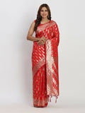 Shree Shyam Fashion Banarasi Silk Red Saree - Distacart