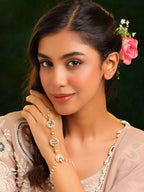 Ruby Raang Moon Pearl Hand Chain - Distacart