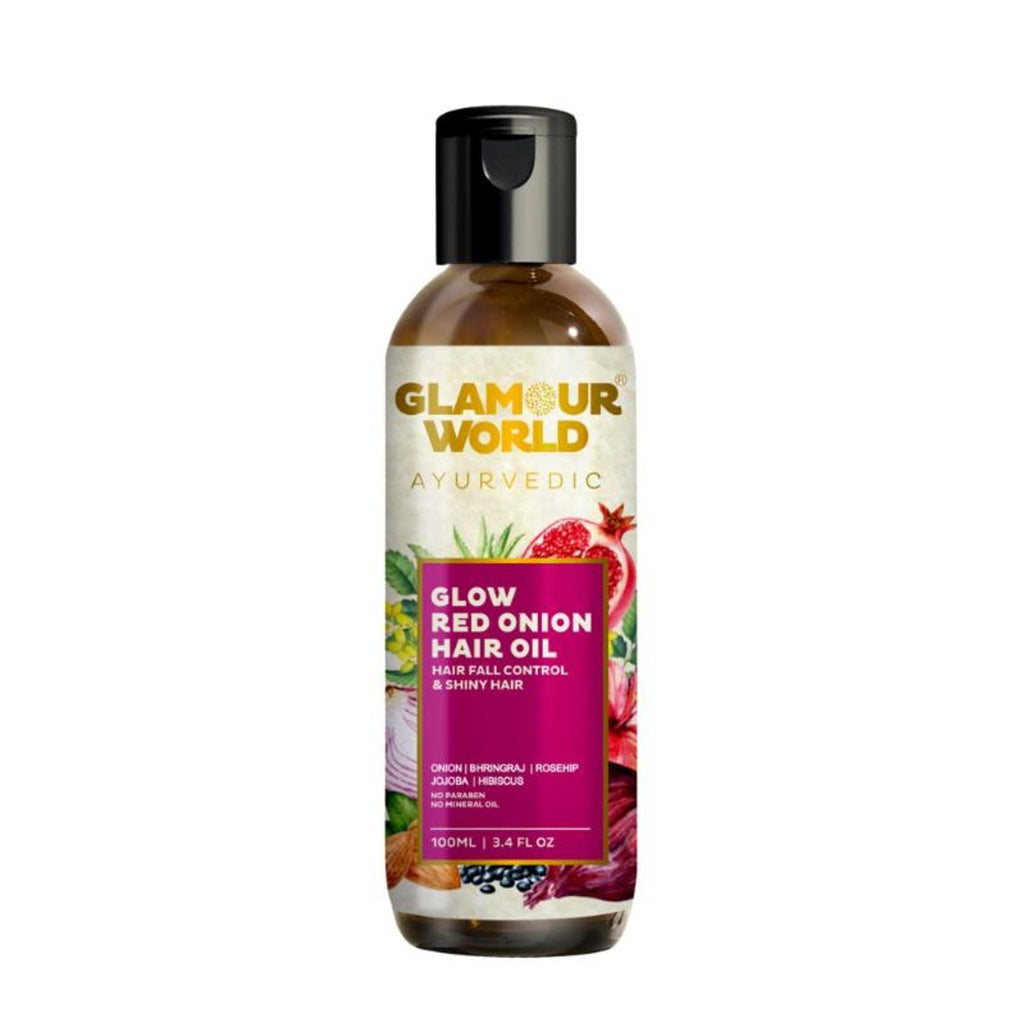 GLAMOUR WORLD AYURVEDIC Glow Red Onion Hair Oil