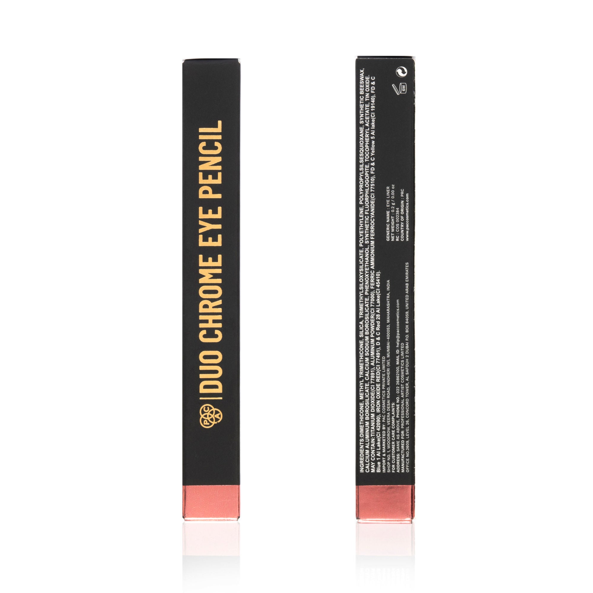 PAC Studio Duo Chrome Eye Pencil - Copper