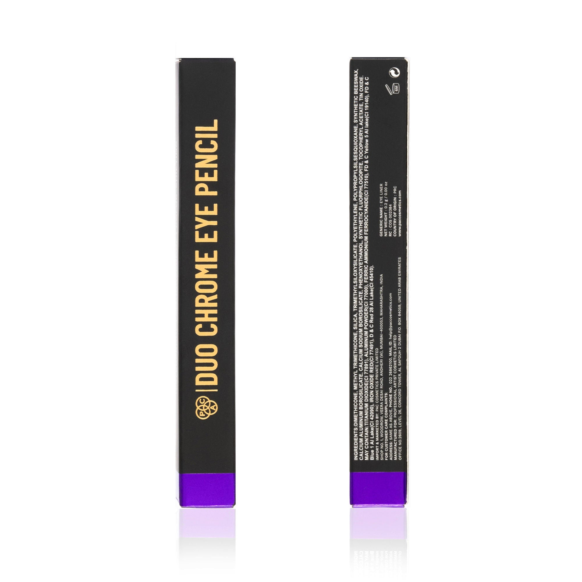 PAC Studio Duo Chrome Eye Pencil - Purple