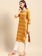 Sangria Embellished Cotton Kurta