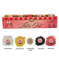 edible luster dust pack of 5 black white silver pink gold 25 gm