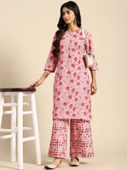 All About You Ethnic Motifs Printed Kurta with Palazzos