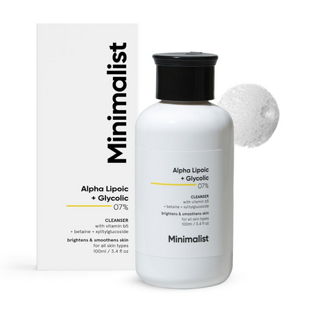 Minimalist 7% ALA + Glycolic Brightening Face Wash