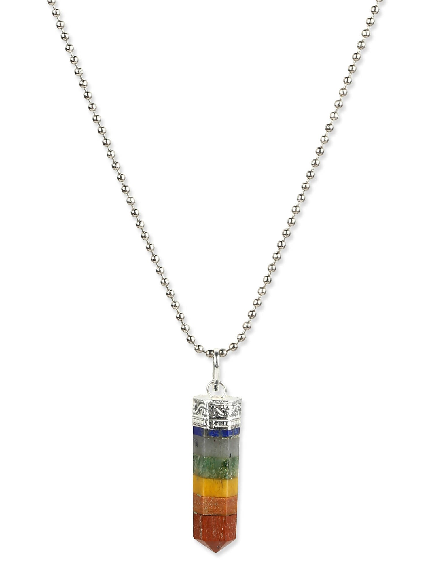 Silver-Plated Necklace - Ruby Raang - Distacart