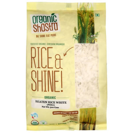 Organic Shastra White Beaten Rice (Poha)